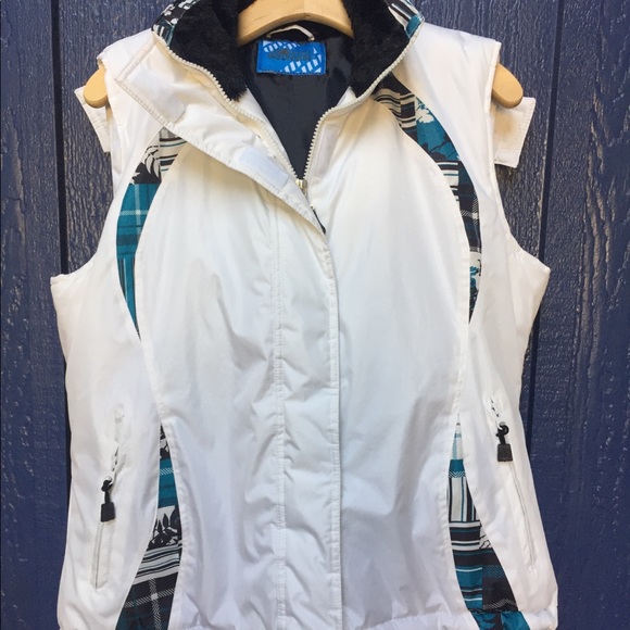 MAKEANOFFER Beautiful Snow White Mountain Winter Vest Hood ❄️ - Picture 2 of 14
